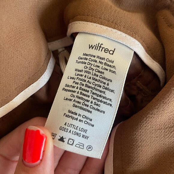 Wilfred Jallade Pant Crepe - Tie-Front Belted High Rise Trousers in camel - Picture 7 of 8